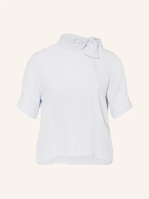 Riani Bluzka Z Wiązaniem Pod Szyją Z Dodatkiem Jedwabiu blau