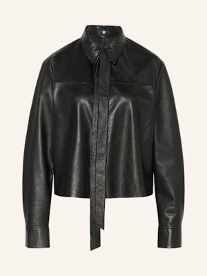 Riani Bluzka Ze Skóry Ze Zdejmowaną Kokardą schwarz