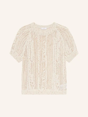 Riani Dzianinowa Koszulka Z Błyszczącą Przędzą weiss