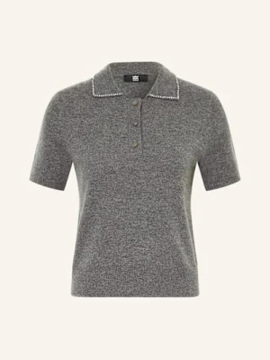 Riani Dzianinowa Koszulka Z Kaszmirem I Ozdobnymi Kamykami grau