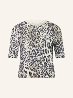 Riani Dzianinowa Koszulka Z Wełny Merino beige