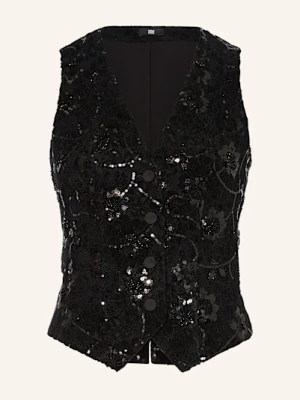 Riani Kamizelka Typu Blezer Z Koronki Z Cekinami schwarz