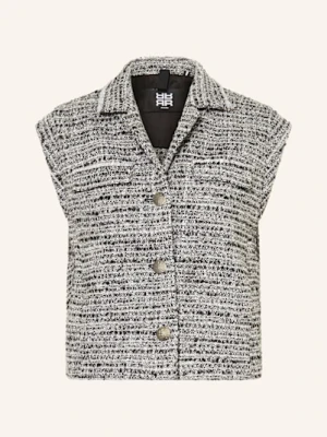 Riani Kamizelka Z Bouclé Z Błyszczącą Przędzą grau