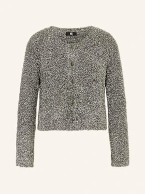 Riani Kardigan Z Błyszczącą Przędzą grau