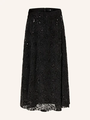 Riani Koronkowa Spódnica Z Cekinami schwarz