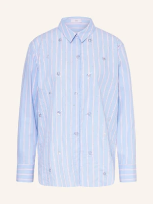 Riani Oversize'owa Koszula Z Cekinami blau