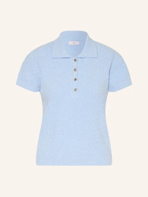 Riani Koszulka Polo Z Bouclé blau