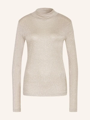 Riani Koszulka Z Długim Rękawem Z Błyszczącą Przędzą beige