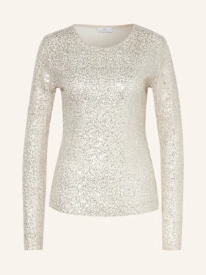 Riani Koszulka Z Długim Rękawem Z Cekinami weiss