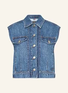 Riani Krótka Kamizelka Jeansowa blau