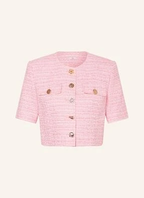 Riani Krótki Żakiet Pudełkowy Z Tweedu rosa