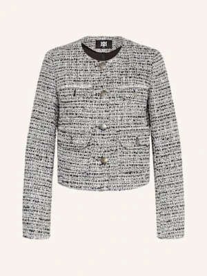 Riani Kurtka Bouclé Z Błyszczącą Przędzą grau