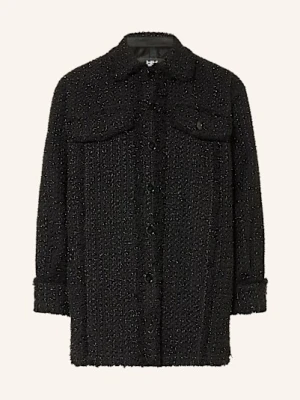 Riani Kurtka Bouclé Z Błyszczącą Przędzą schwarz