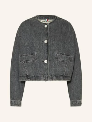 Riani Kurtka Jeansowa Z Ozdobnymi Kamykami grau
