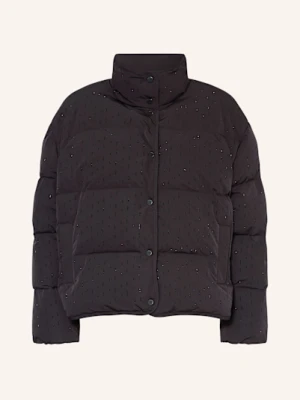 Riani Kurtka Pikowana Z Ozdobnymi Kamykami schwarz