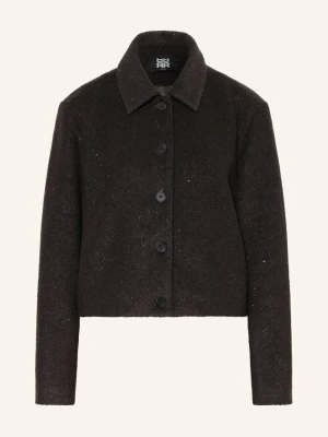 Riani Kurtka Pudełkowa Z Cekinami grau