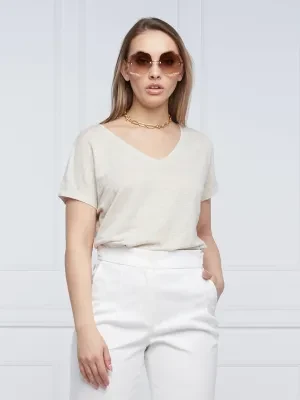 RIANI Lniany t-shirt | Regular Fit