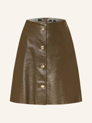 Riani Spódnica Skórzana braun