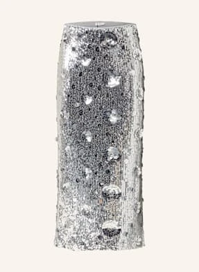 Riani Spódnica Z Siateczki Z Cekinami silber