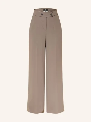 Riani Spodnie Z Marszczeniami beige