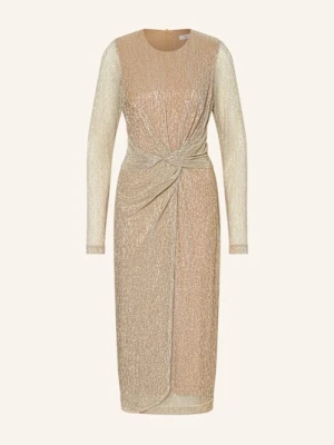 Riani Sukienka Koktajlowa Z Błyszczącą Przędzą gold