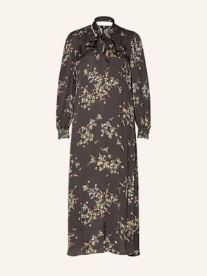 Riani Sukienka Satynowa Ze Zdejmowaną Wstążką braun