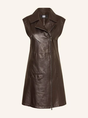 Riani Sukienka Skórzana braun