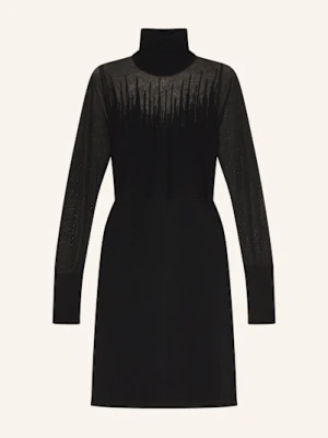 Riani Sukienka Z Dzianiny Z Siateczką I Błyszczącą Przędzą schwarz