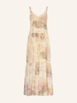 Riani Sukienka Z Falbanami beige