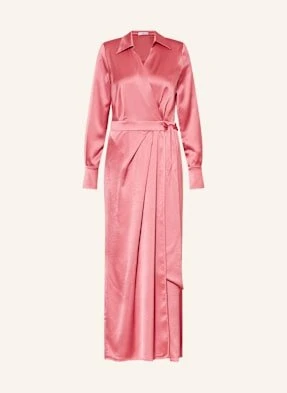 Riani Sukienka Z Satyny W Stylu Kopertowym pink