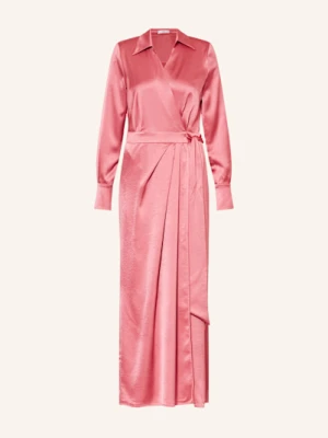Riani Sukienka Z Satyny W Stylu Kopertowym pink