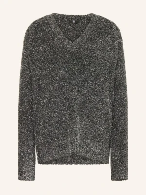 Riani Sweter Z Błyszczącą Przędzą schwarz