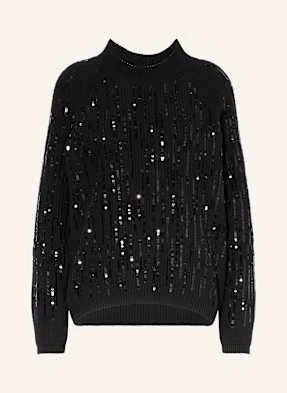 Riani Sweter Z Cekinami schwarz