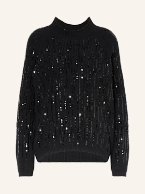 Riani Sweter Z Cekinami schwarz