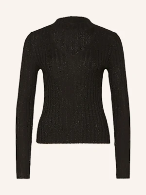 Riani Sweter Z Wycięciami I Błyszczącą Przędzą schwarz