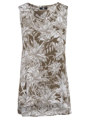 RIANI Top w kolorze biało-oliwkowym rozmiar: 40