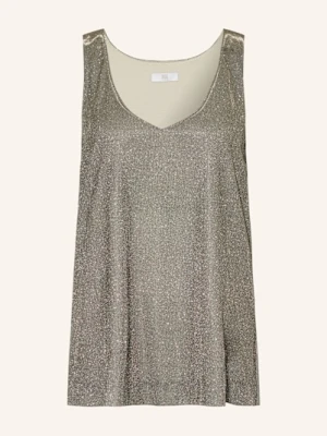 Riani Top Z Dżerseju Z Błyszczącą Przędzą braun