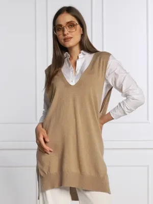 RIANI Wełniany bezrękawnik | Relaxed fit | z dodatkiem jedwabiu