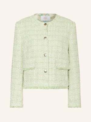 Riani Żakiet Pudełkowy Z Tweedu Z Cekinami gruen