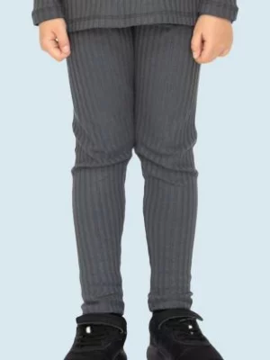 Ribbed-Knit Pants Anthracite iELM