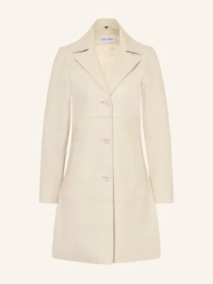 Ricano Skórzany Płaszcz Mariza weiss