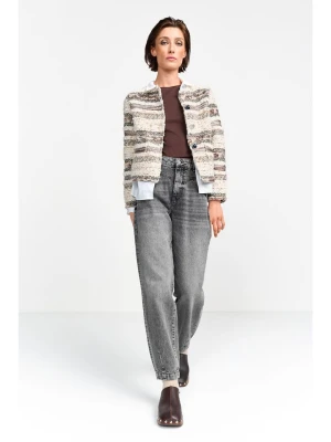 Rich&Royal Blezer w kolorze kremowo-czarnym rozmiar: XL