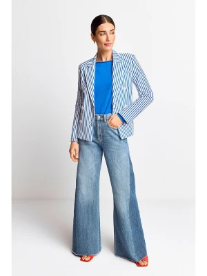 Rich & Royal Blezer w kolorze niebiesko-białym rozmiar: 42