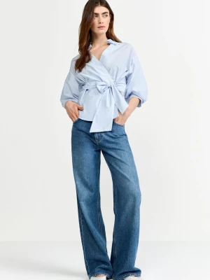 Rich & Royal Bluzka damska Kobiety Bawełna niebieski|biały w paski,