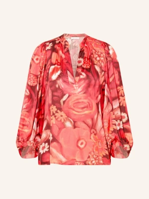 Rich & Royal Bluzka Satynowa Z Falbankami rot
