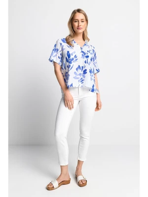 Rich & Royal Bluzka w kolorze biało-niebieskim rozmiar: 42