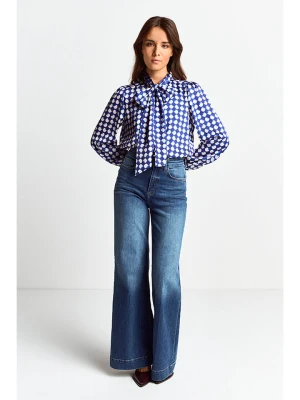 Rich & Royal Bluzka w kolorze niebiesko-białym rozmiar: 34