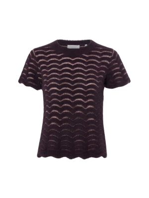 Rich & Royal bluzka z dzianiny Kobiety Sztuczne włókno lila