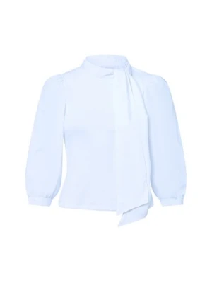 Rich & Royal Damska koszulka z długim rękawem Kobiety Bawełna biały jednolity,