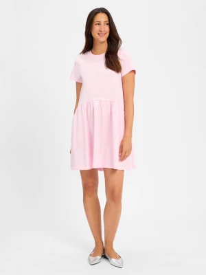 Rich & Royal Damska sukienka z dżerseju Kobiety Bawełna różowy,